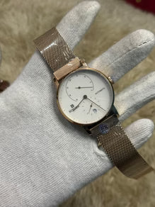 Binger automatic men’s watch rose gold white dial