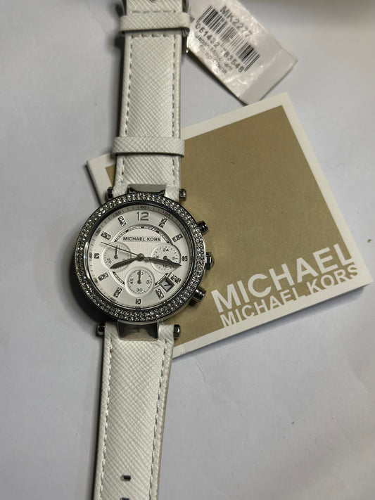 Michael kors women’s watch MK2277 white dial chronograph